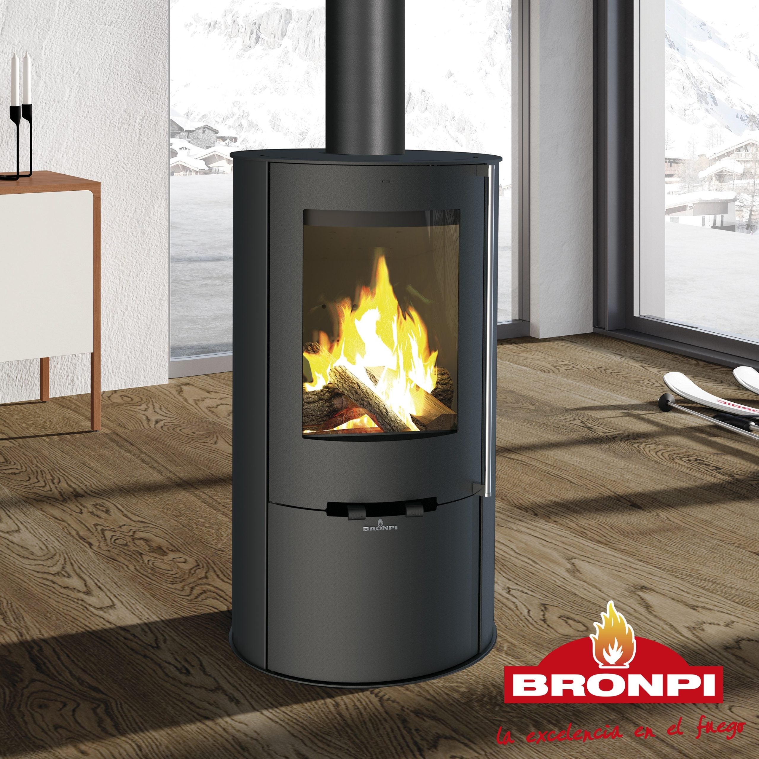 ESTUFA DE LEÑA BRONPI DOVER-NE