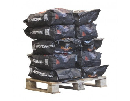 50 × 7,5 kg de carbón vegetal (375 kg)