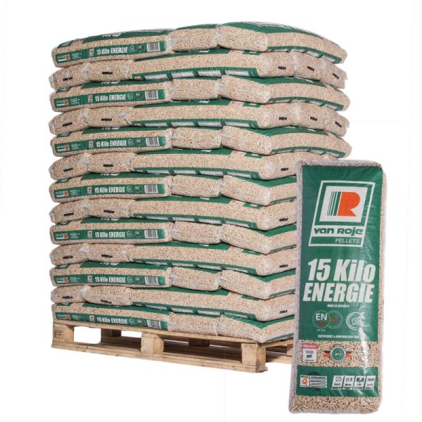 Pellets Van Roje – palé de 65 sacos de 15 kg