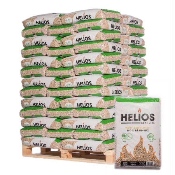 Pellets Helios – palé de 65 sacos de 15 kg