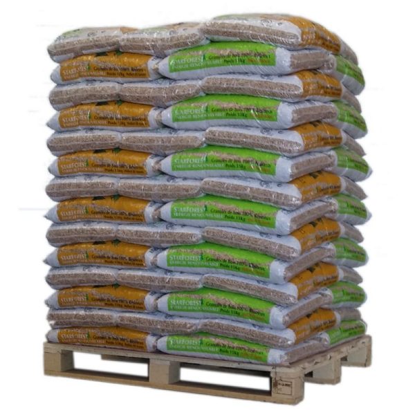 Pellets Starforest – palé de 70 sacos de 15 kg