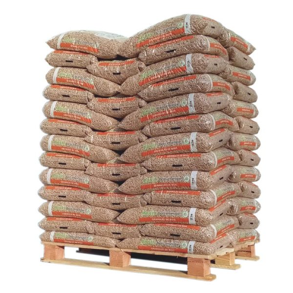 Pellet Moulin Bois Énergie – palet de 65 sacos de 15 kg