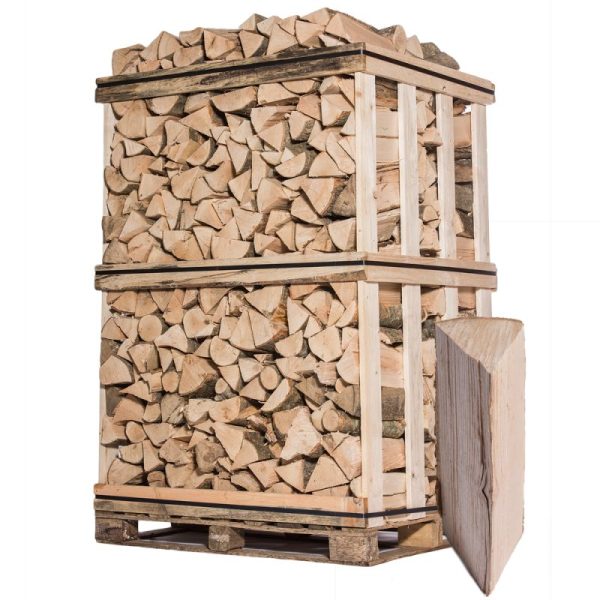 Leña – 30 cm – maderas duras mixtas – palé de 2 m³ – 3 steres