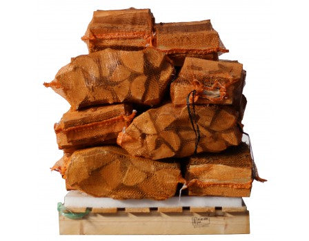 15 sacos de madera de abedul 100% seca, 8 kg cada uno – 25 cm