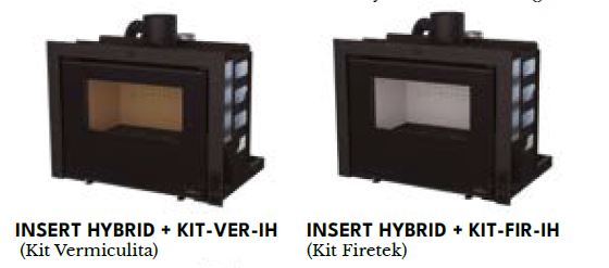 Insertable Bronpi hybrid (leña-pellet)